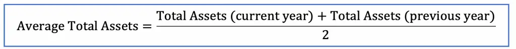 how to calculate average total assets