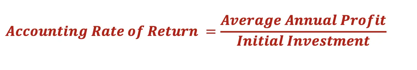 Accounting Rate of Return - Accountinguide