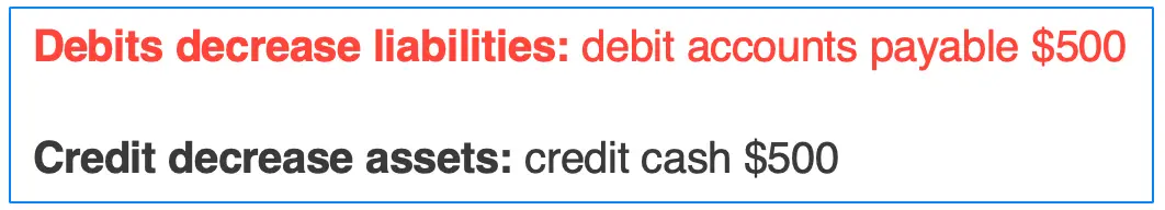 debit credit balance