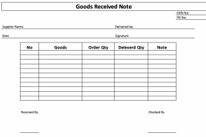 Goods Receive Note