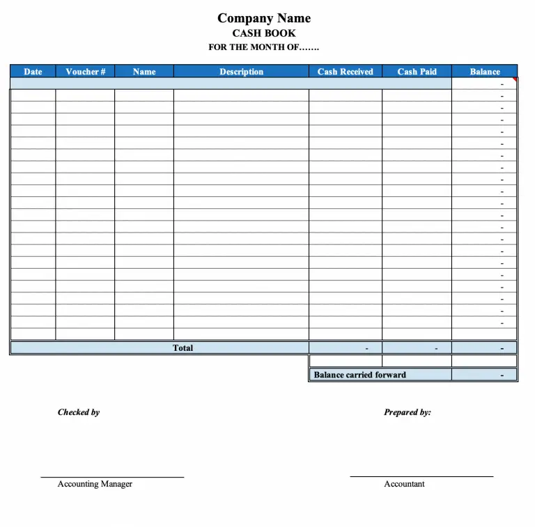 How To Write Cash Book